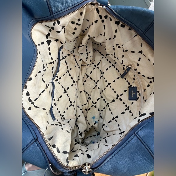 Kate Spade Blue Satchel with Silver Accents - Picture 5 of 13